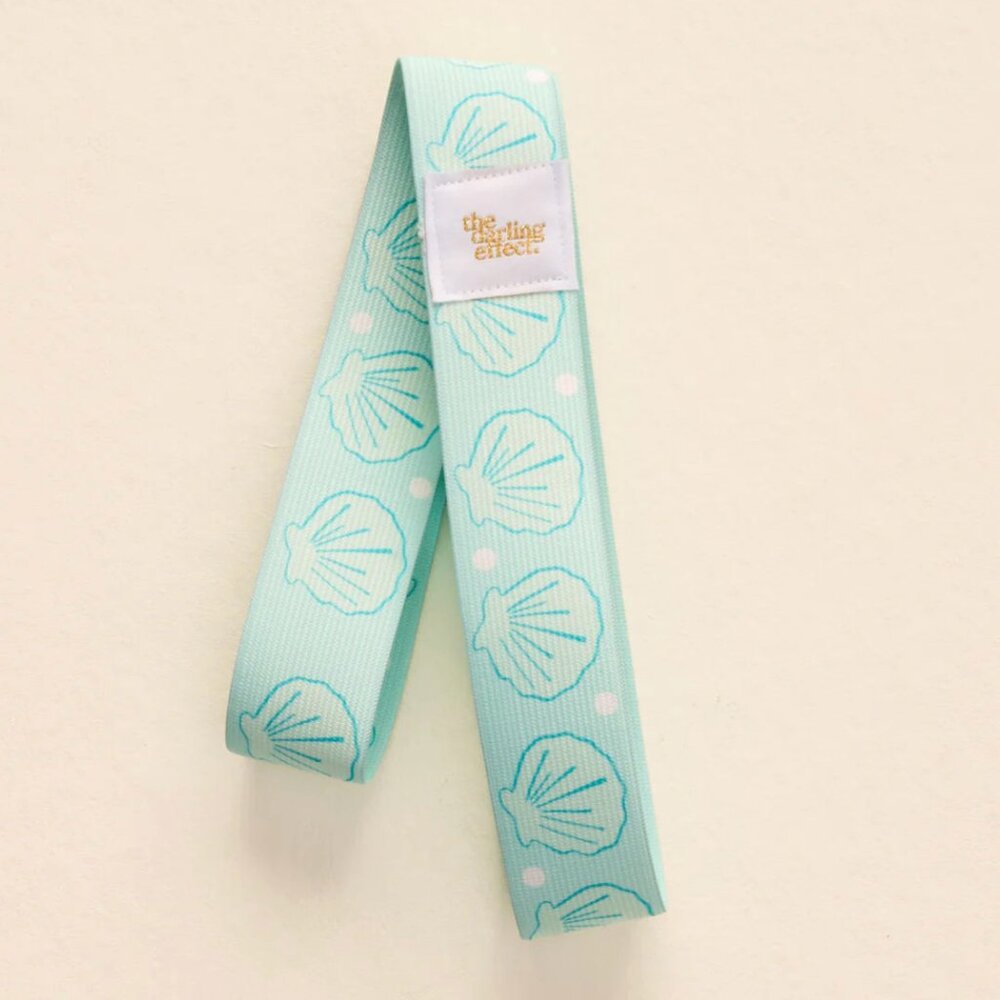Seashells Aqua Stay Put Towel Band